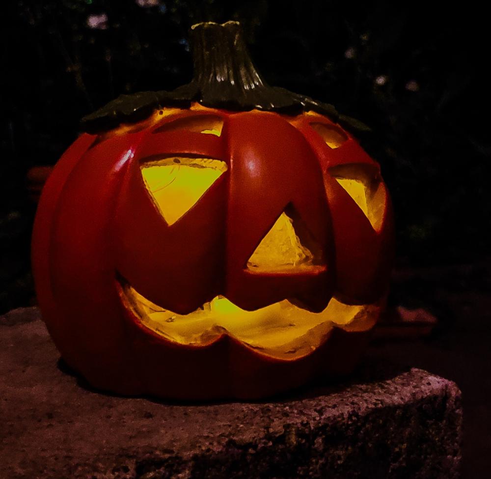 Lampada a forma di zucca halloween