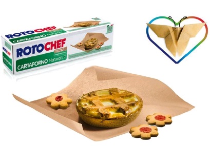 Carta da forno in cellulosa vergine non sbiancata 15mt