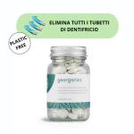 pastiglie dentifricio alla menta senza fluoro