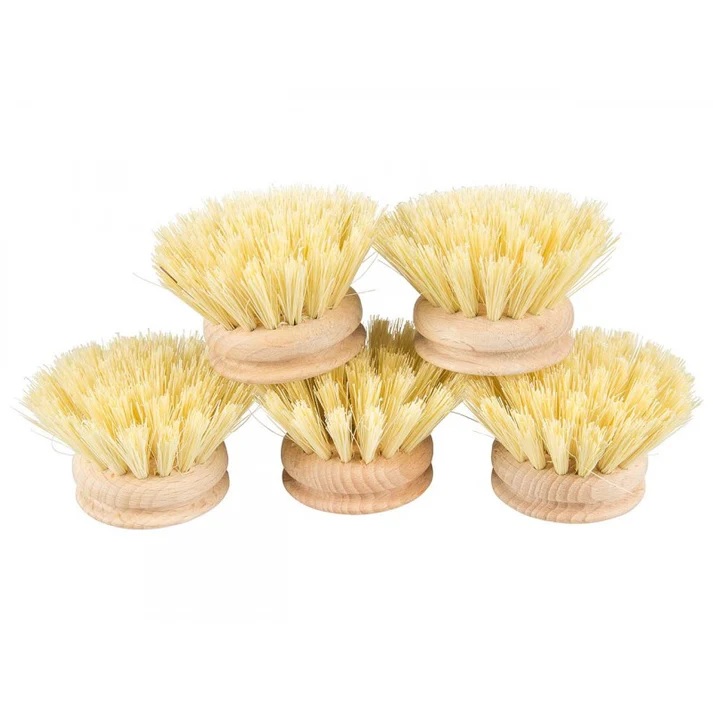 Testina ricambio per spazzola pulizia piatti in legno e fibre vegetali